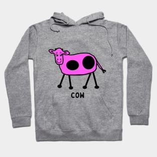 Pink Cow Hoodie